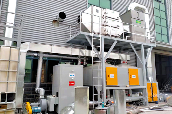 鄭州某磨具磨料廠有機廢氣催化燃燒設備安裝調試完畢正式運行